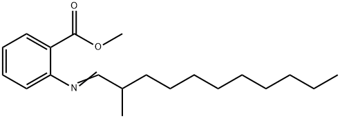 methyl 2-[(2-methylundecylidene)amino]benzoate Structure