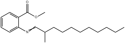 methyl 2-[(2-methylundecylidene)amino]benzoate  Struktur