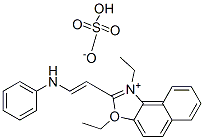 ethyl 3-ethyl-2-[2-(phenylamino)vinyl]naphth[1,2-d]oxazolium sulphate Structure