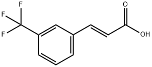 m-(トリフルオロメチル)けい皮酸 化学構造式