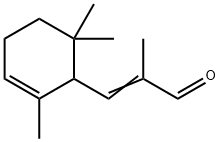 3-(2,6,6-trimethyl-2-cyclohexen-1-yl)methacrylaldehyde 结构式