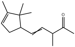 3-methyl-5-(2,2,3-trimethyl-3-cyclopenten-1-yl)pent-4-en-2-one 结构式
