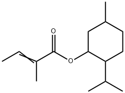 2-isopropyl-5-methylcyclohexyl 2-methylbut-2-enoate Structure