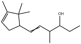 4-methyl-6-(2,2,3-trimethylcyclopent-3-en-1-yl)hex-5-en-3-ol 结构式