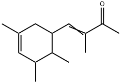 3-methyl-4-(3,5,6-trimethyl-3-cyclohexen-1-yl)-3-buten-2-one  Struktur