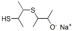 3-[(2-mercapto-1-methylpropyl)thio]butan-2-ol, monosodium salt Structure