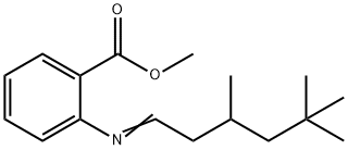 2-[(3,5,5-三甲基亚己基)氨基]苯甲酸甲酯,67801-42-7,结构式