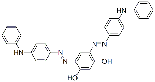 4,6-bis[[4-(phenylamino)phenyl]azo]resorcinol ,67801-52-9,结构式