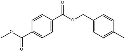 テレフタル酸1-メチル4-(4-メチルベンジル) 化学構造式