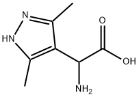 AMINO-(3,5-DIMETHYL-1H-PYRAZOL-4-YL)-ACETIC ACID Struktur