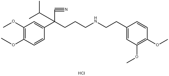 (±)-ノルベラパミル 塩酸塩 化学構造式