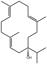 4,8,12-Trimethyl-1-(1-methylethyl)-3,7,11-cyclotetradecatrien-1-ol Struktur