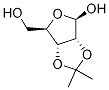 2,3-O-(1-甲基亚乙基)-BETA-D-呋喃核糖, 67814-68-0, 结构式