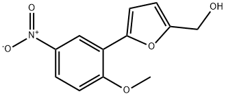 [5-(2-methoxy-5-nitro-phenyl)furan-2-yl]methanol Structure