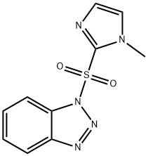 1-[(1-甲基-1H-咪唑-2-基)磺酰]-1H-苯并三唑, 678173-46-1, 结构式