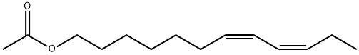 (7Z,9Z)-7,9-ドデカジエン-1-オールアセタート 化学構造式