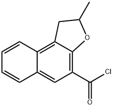 1,2-Dihydro-2-methylnaphtho[2,1-b]furan-4-carboxylic acid chloride Struktur