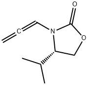 2-Oxazolidinone,4-(1-methylethyl)-3-(1,2-propadienyl)-,(4S)-(9CI) Struktur