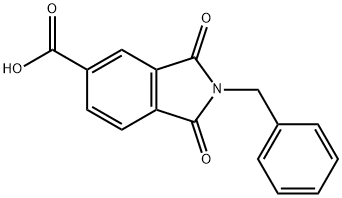 2-(苯甲基)-1,3-二氧代-2,3-二氢-1H-异吲哚-5-羧酸,67822-75-7,结构式