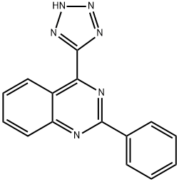 2-Phenyl-4-(1H-tetrazol-5-yl)quinazoline Struktur