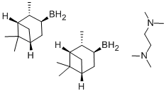 (-)-イソピノカンフェイルボラン TMEDA コンプレックス 化学構造式