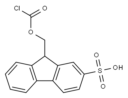 9-(2-SULFO)-FLUORENYLMETHYLOXYCARBONYL CHLORIDE Structure