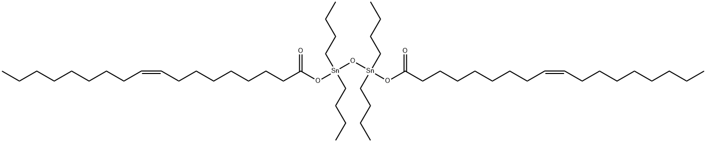 (Z,Z)-1,1,3,3-tetrabutyl-1,3-bis[(1-oxooctadec-9-enyl)oxy]distannoxane Struktur