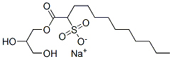 sodium glycerol 2-sulphonatododecanoate Struktur