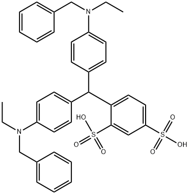 4-[bis[4-[ethyl(phenylmethyl)amino]phenyl]methyl]benzene-1,3-disulphonic acid|