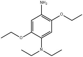 2,5-diethoxy-N,N-diethylbenzene-1,4-diamine Struktur