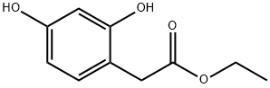 エチル2,4-ジヒドロキシフェニル酢酸 化学構造式