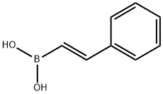 TRANS-Β-スチレンボロン酸 化学構造式