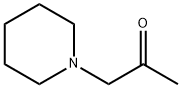 1-ピペリジノプロパン-2-オン 化学構造式