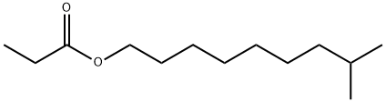 プロパン酸8-メチルノニル 化学構造式