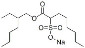 2-(Sodiosulfo)octanoic acid 2-ethylhexyl ester Structure