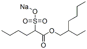2-(Sodiosulfo)hexanoic acid 2-ethylhexyl ester Structure
