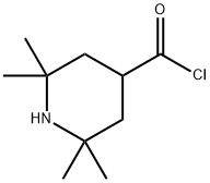 2,2,6,6-tetramethylpiperidine-4-carbonyl chloride Struktur