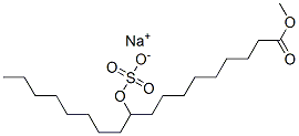 sodium 1-methyl 10-(sulphooxy)octadecanoate  Struktur