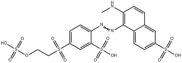 6-(methylamino)-5-[[2-sulpho-4-[[2-(sulphooxy)ethyl]sulphonyl]phenyl]azo]naphthalene-2-sulphonic acid|