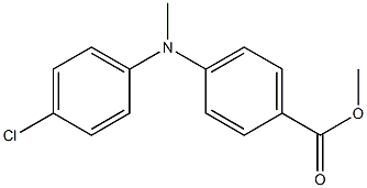 methyl 4-[(4-chlorophenyl)methylamino]benzoate Structure
