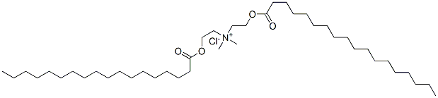dimethylbis[2-[(1-oxooctadecyl)oxy]ethyl]ammonium chloride Structure