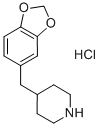 4-BENZO[1,3]DIOXOL-5-YLMETHYL-PIPERIDINE HYDROCHLORIDE Structure