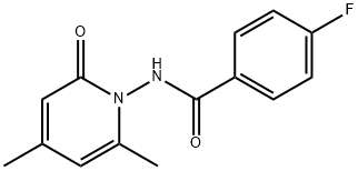 Benzamide, N-(4,6-dimethyl-2-oxo-1(2H)-pyridinyl)-4-fluoro- (9CI) Structure