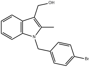 1-[(4-BROMOPHENYL)METHYL]-2-METHYL-1H-INDOLE-3-METHANOL Struktur