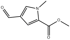 4-ホルミル-1-メチル-1H-ピロール-2-カルボン酸メチル 化学構造式
