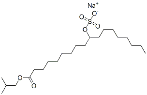 10-[(ソジオオキシスルホニル)オキシ]オクタデカン酸2-メチルプロピル 化学構造式
