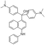 α,α-ビス[4-(ジメチルアミノ)フェニル]-4-(フェニルアミノ)-1-ナフタレンメタノール 化学構造式