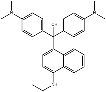 α,α-ビス[4-(ジメチルアミノ)フェニル]-4-(エチルアミノ)-1-ナフタレンメタノール 化学構造式