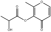 2-methyl-4-oxo-4H-pyran-3-yl lactate,67860-02-0,结构式