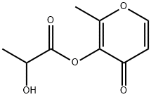 2-methyl-4-oxo-4H-pyran-3-yl lactate Structure